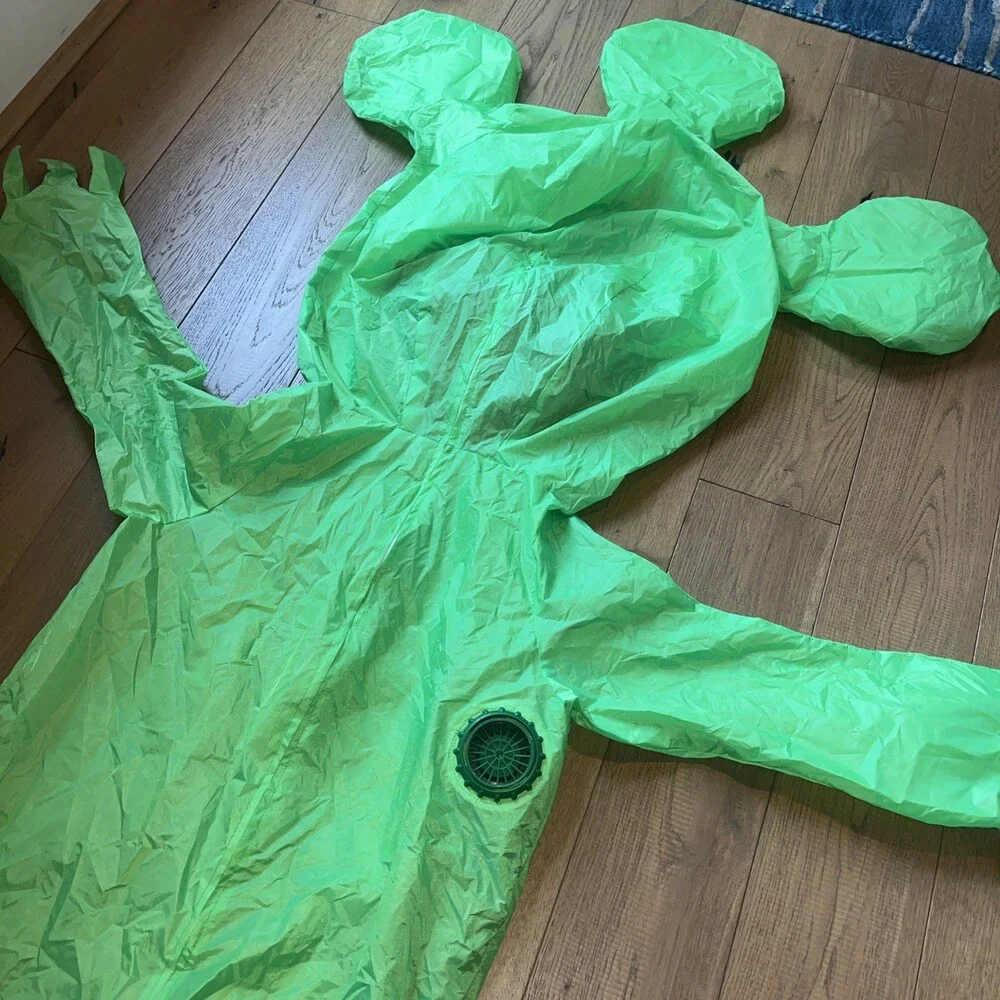 Green Alien Inflatable Blow Up Costume Kid size 48